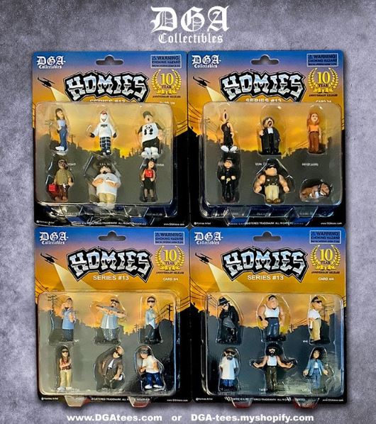 SERIE 13 DE HOMIES - JUEGO DE 4 TARJETAS BLISTER (24 FIGURAS EN TOTAL)