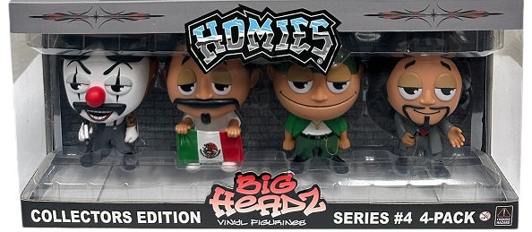 HOMIES™ - Juego de 4 figuras BIG HEADZ - Serie n.° 4 