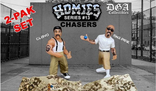 HOMIES SERIES 13 - 2 Rare Limited Edition CHASE pieces figures