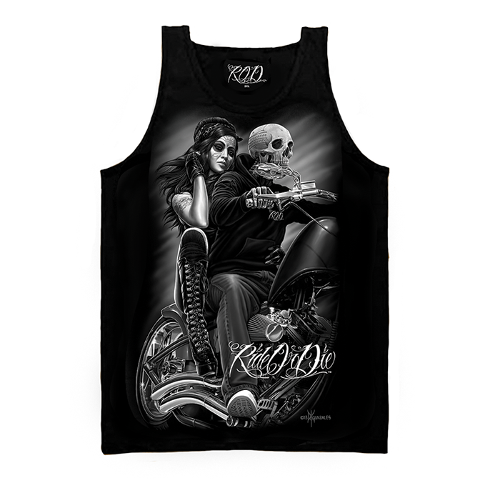 ROD - Camiseta sin mangas para hombre Biker Babe